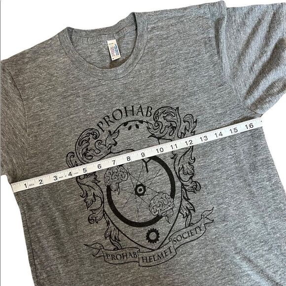 Grey Graphic Short Sleeve Loose Fit Tee Shirt S - Picture 5 of 8